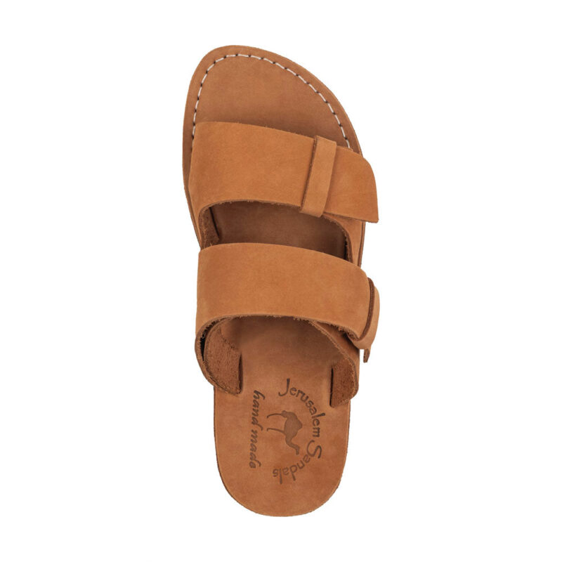 aurome Honey Nubuck Belt with Hidden Buckle – Custom Fit Comfort - Image 3