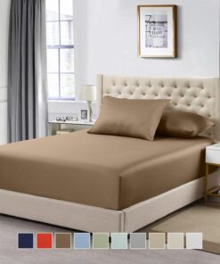 Cotton Fitted Sheet Only (11-16 inches) - Solid 600 Thread Count