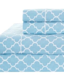 Meridian Quatrefoil Split King Sheet Set - 340 Thread Count