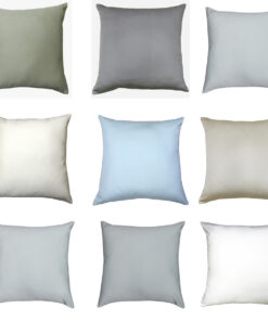 2PC Throw Pillow Covers 18 x 18 Inch Egyptian Cotton 1000 Thread Count USA