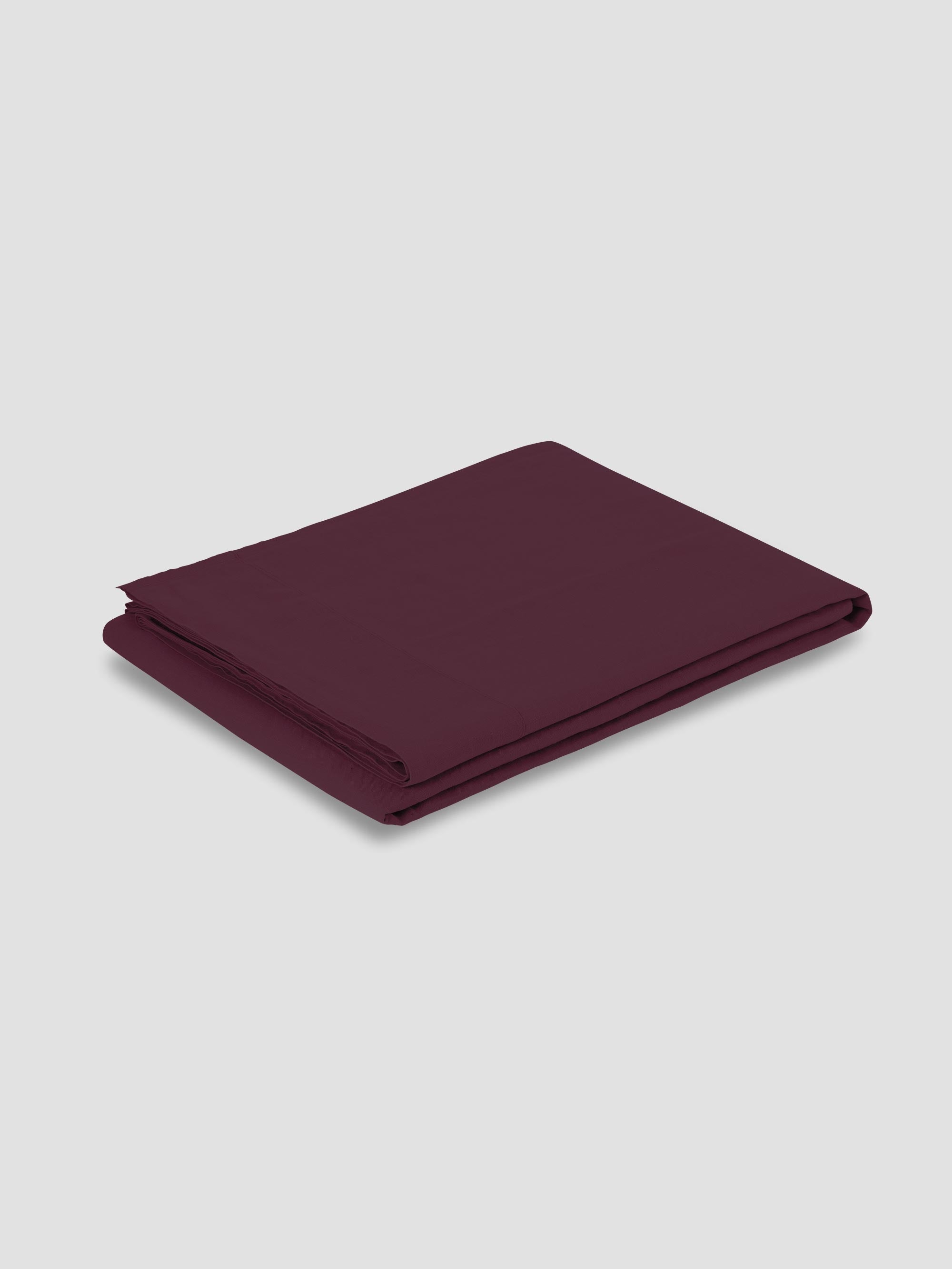 Berry Linen Blend Flat Sheet - Image 2