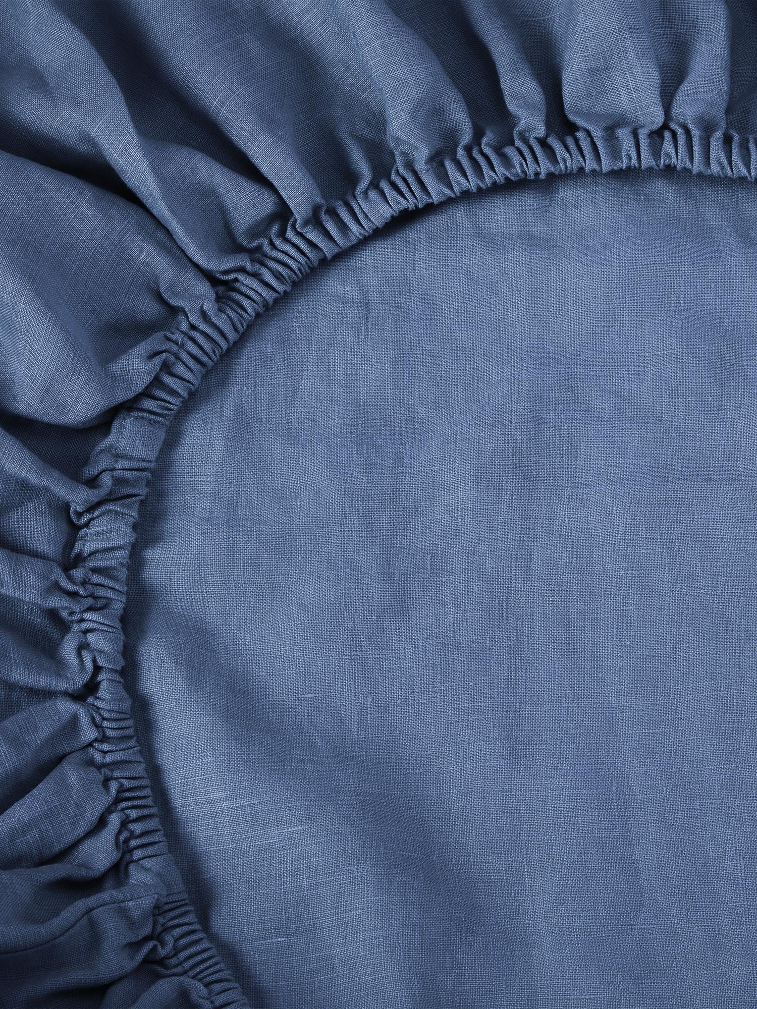 Blueberry Linen Blend Fitted Sheet - Image 2