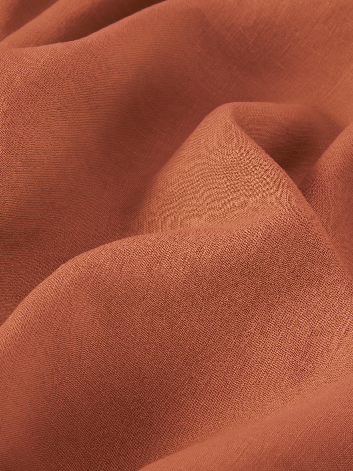 Burnt Orange 100% Linen Duvet Cover - Image 4
