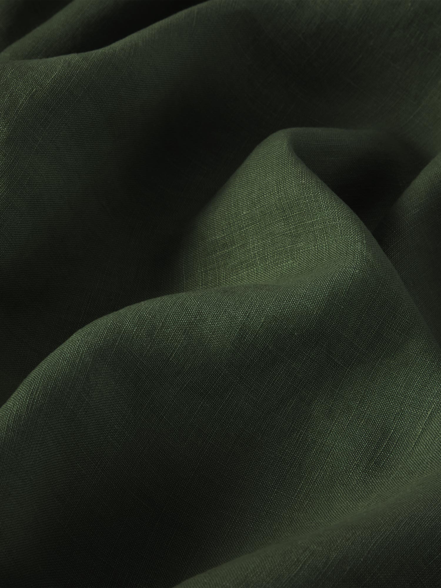 Fern Green 100% Linen Flat Sheet - Image 3
