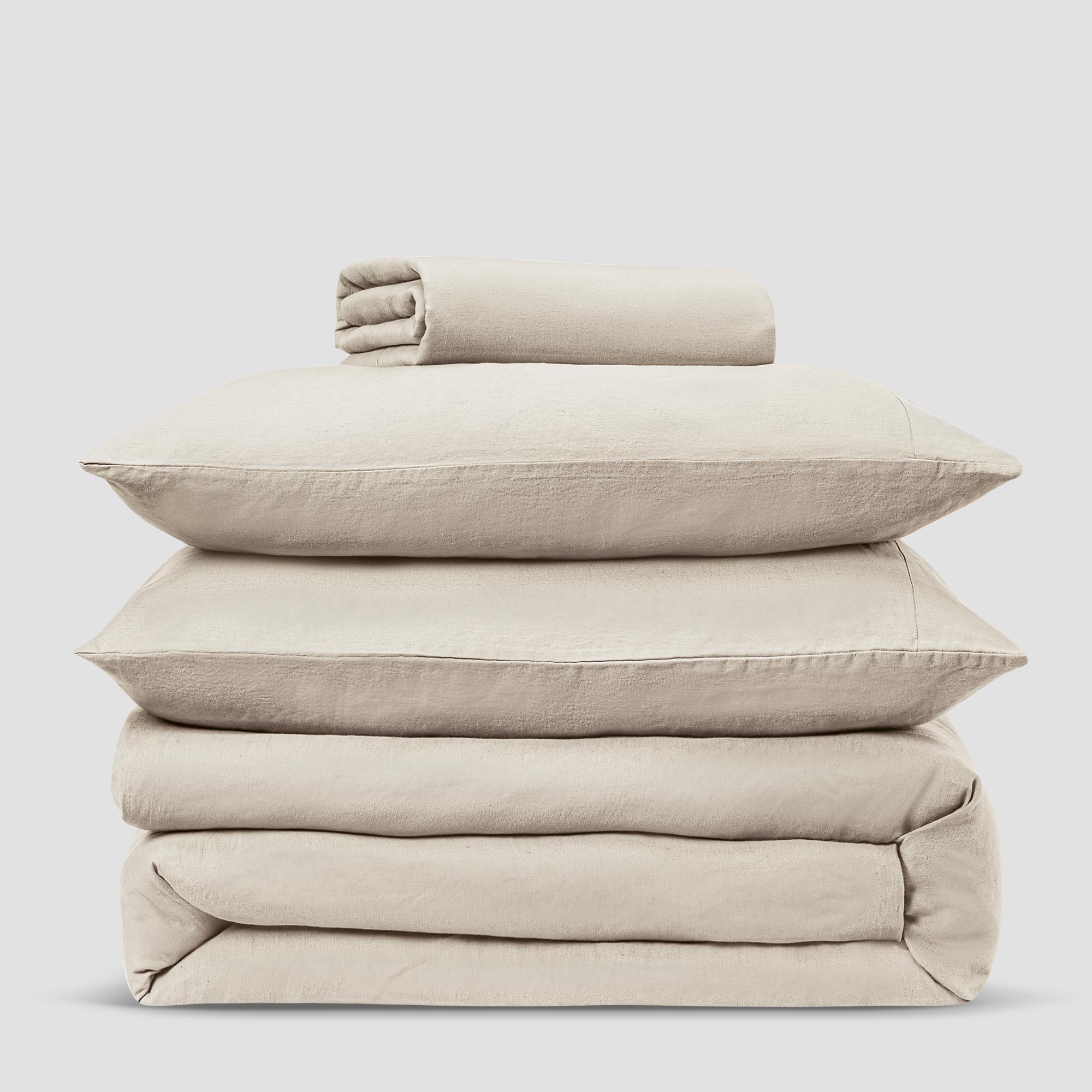 Oatmeal 100% Linen Pillowcases (Pair) - Image 4