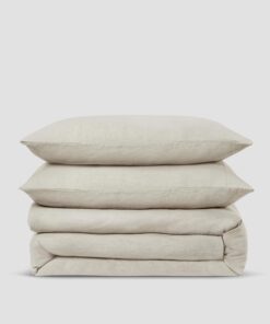 Oatmeal Linen Blend Duvet Set
