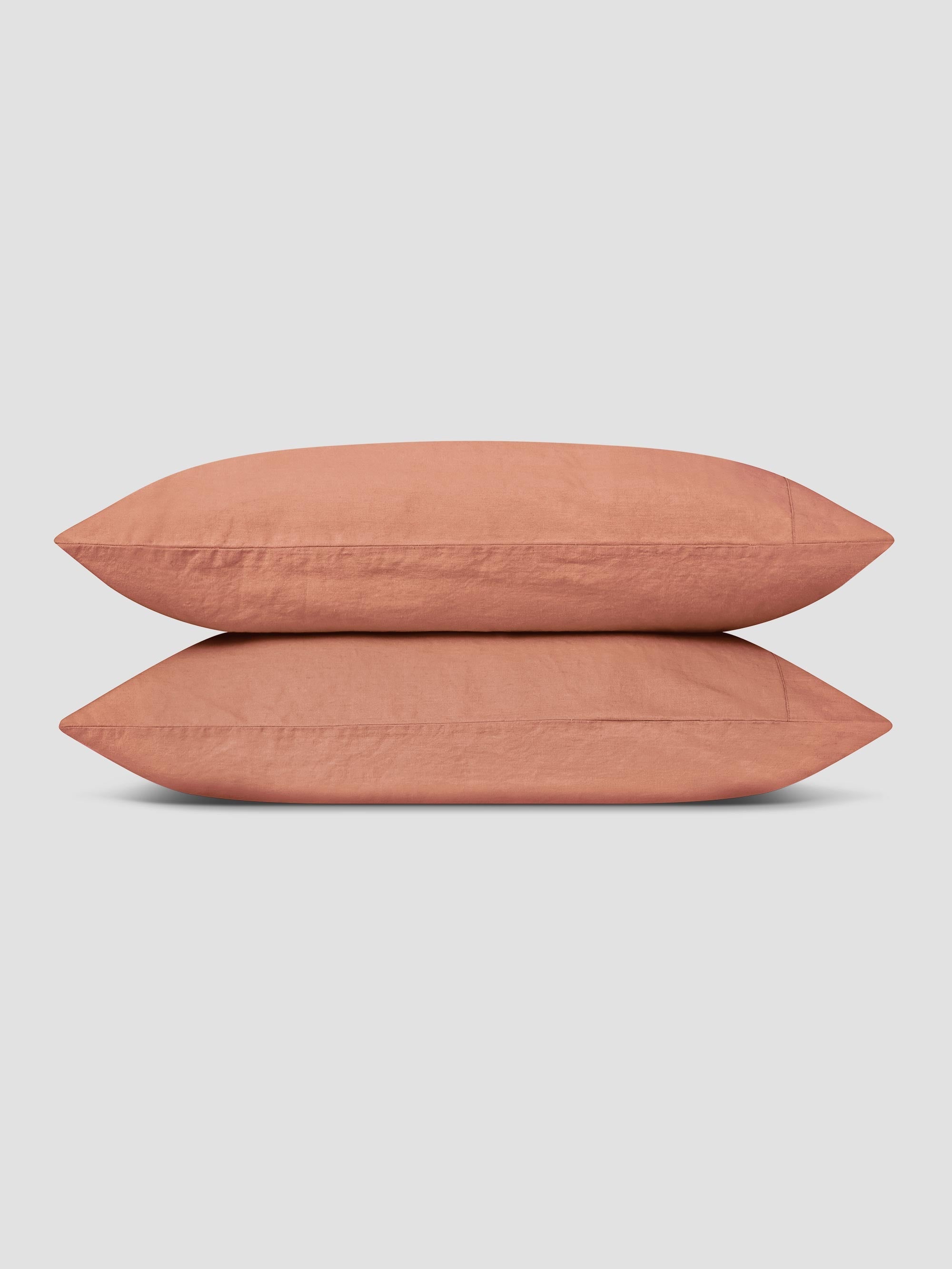 Warm Clay Linen Blend Pillowcase (Pair) - Image 2