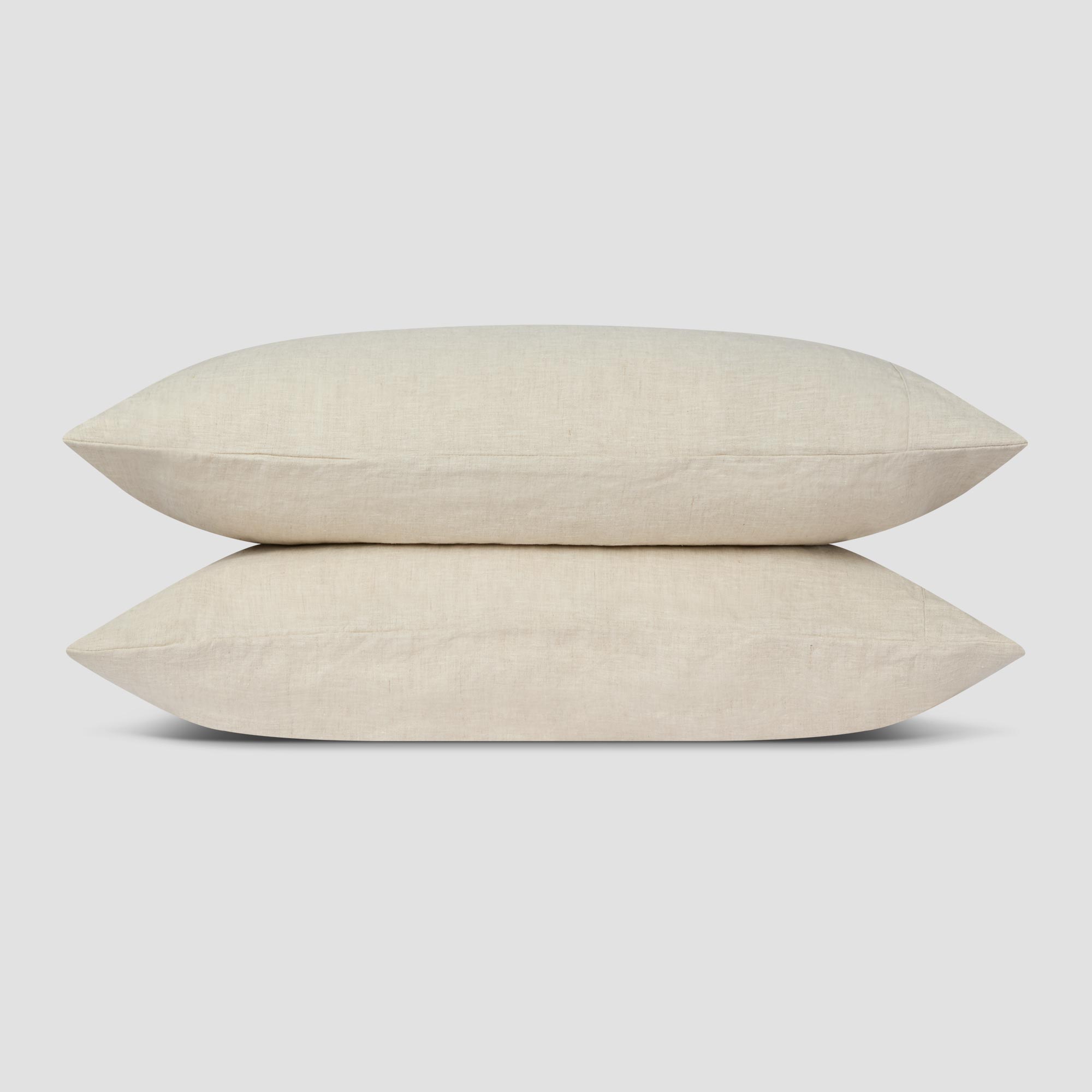 Oatmeal 100% Linen Pillowcases (Pair) - Image 2