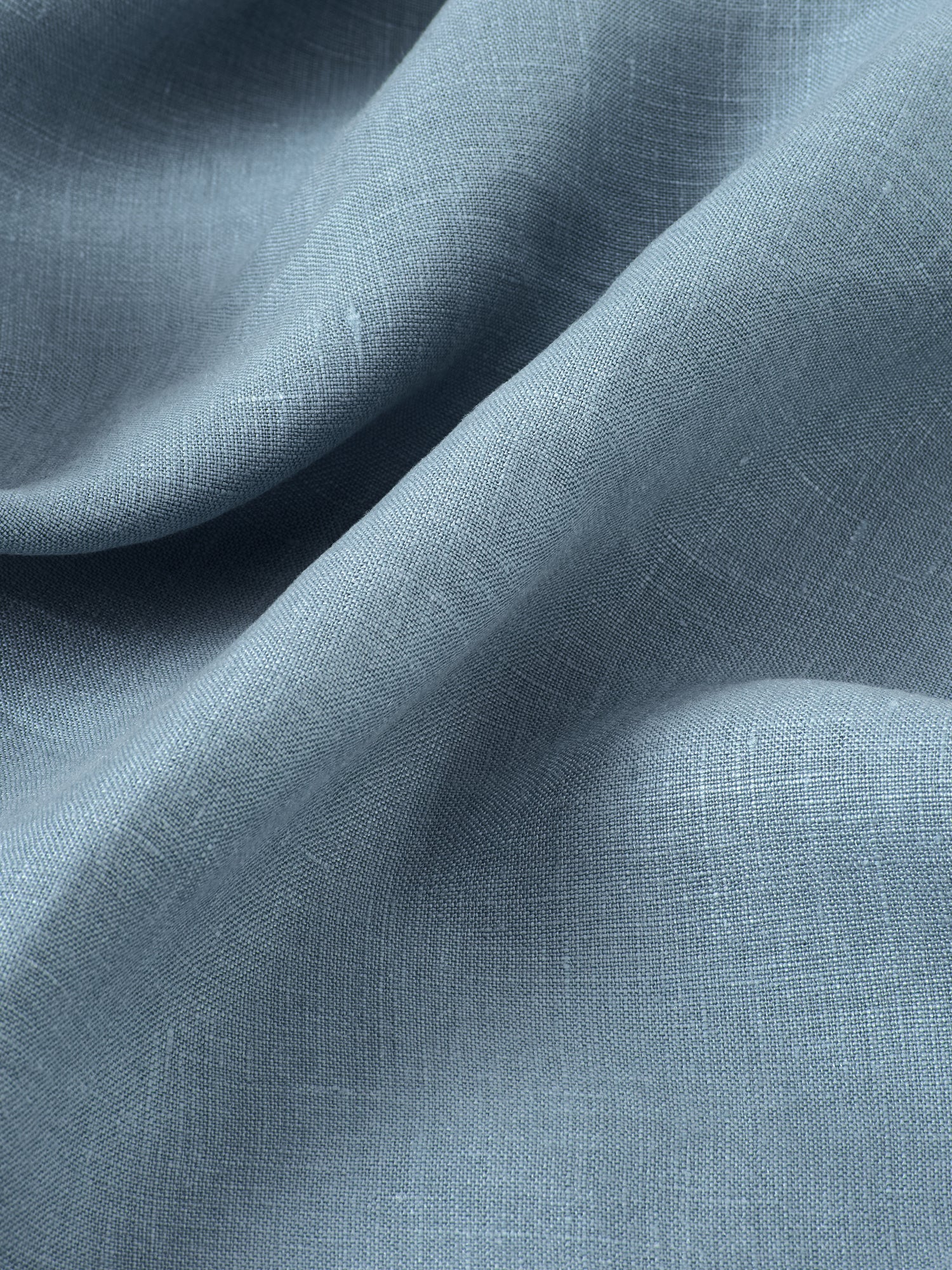 Dusk Blue Linen Blend Duvet Set - Image 2