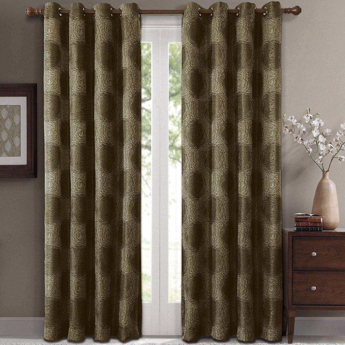 Lexington Circle Swirl Jacquard Curtains Top Grommet Panels (Set of 2) - Image 33