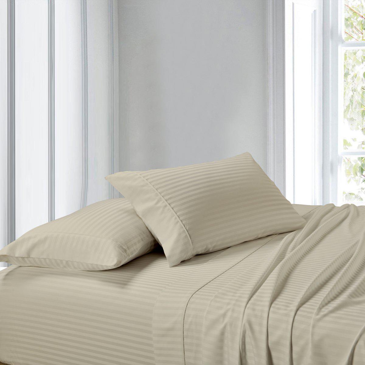 Attached Waterbed Sheet Set Stripe 300 Thread Count - Image 12