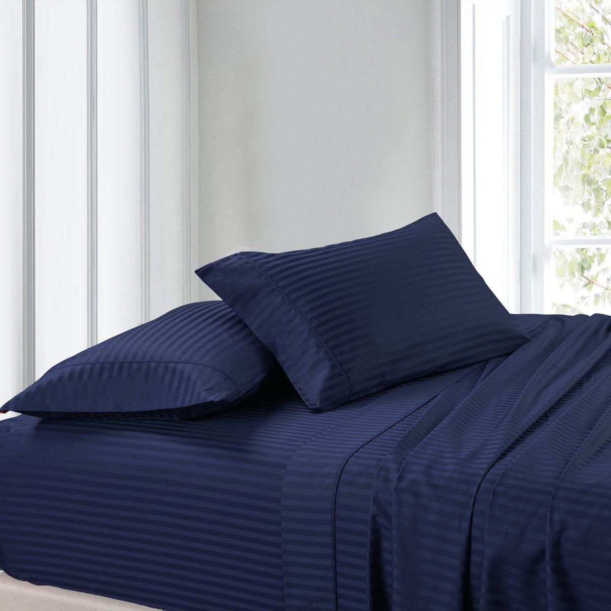 Attached Waterbed Sheet Set Stripe 300 Thread Count - Image 14