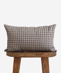 Gingham in brown Lumbar - 12x20| 12x40