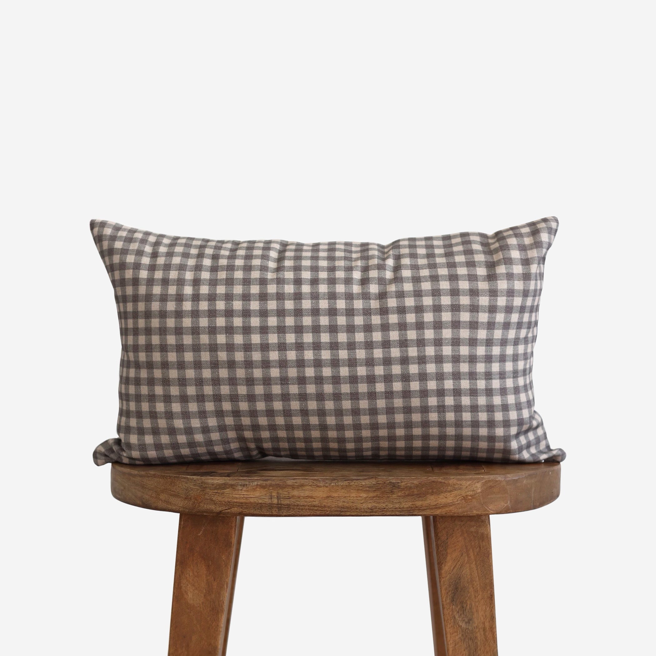 Gingham in brown Lumbar - 12x20| 12x40