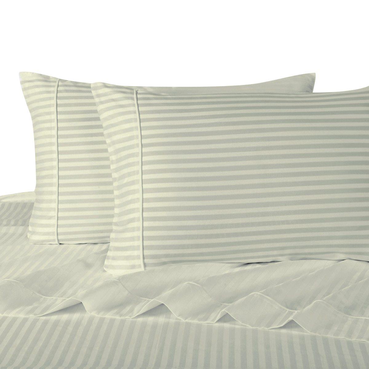 Damask Striped 600 Thread Count Sheet Set - Image 18