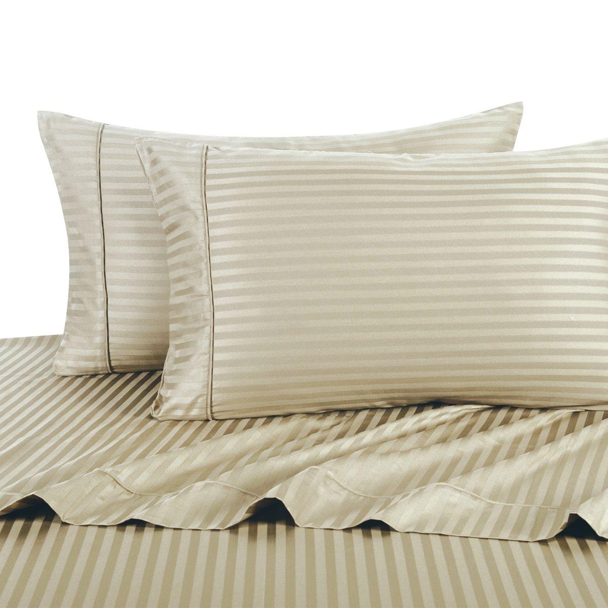 Damask Striped 600 Thread Count Sheet Set - Image 6