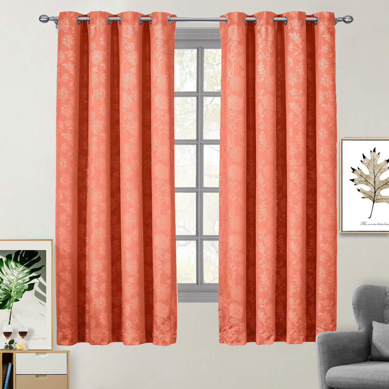 100% Blackout Curtain Panels Fannie - Woven Jacquard Triple Pass Thermal Insulated (Set of 2 Panels) - Image 7