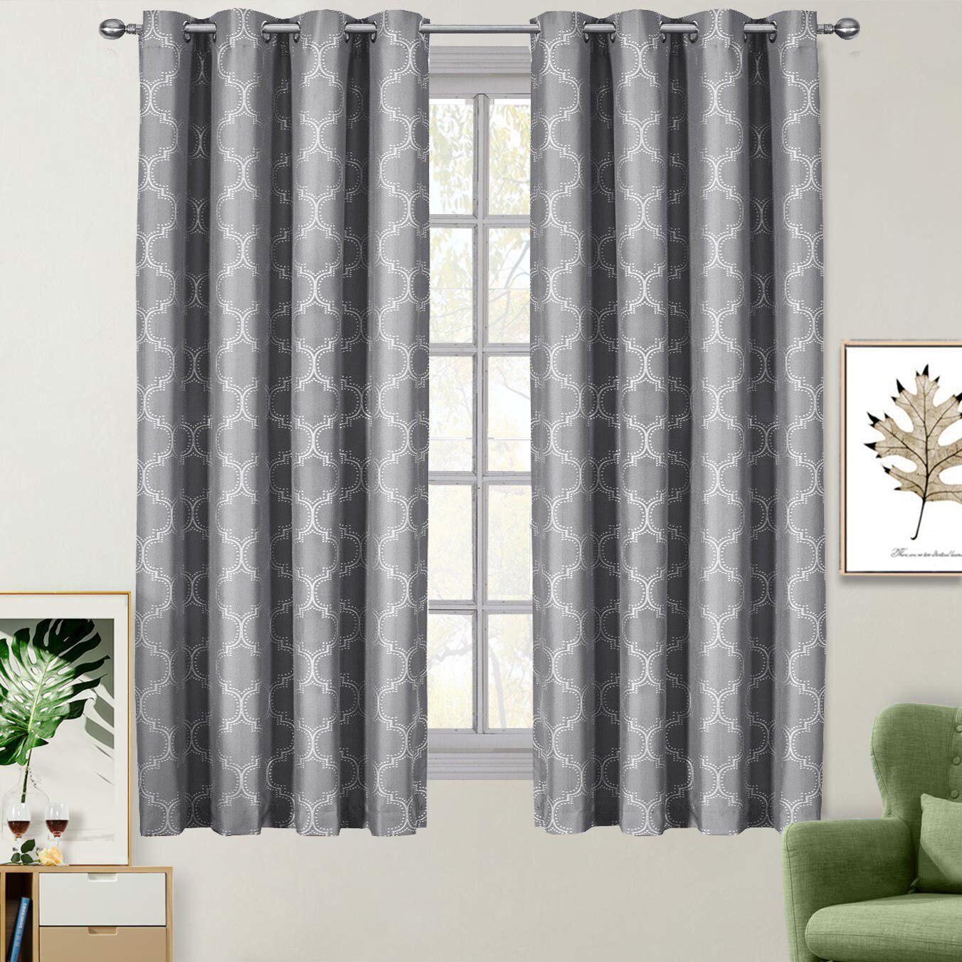 100% Blackout Curtain Panels Alana - Woven Jacquard Triple Pass Thermal Insulated (Set of 2 Panels) - Image 11