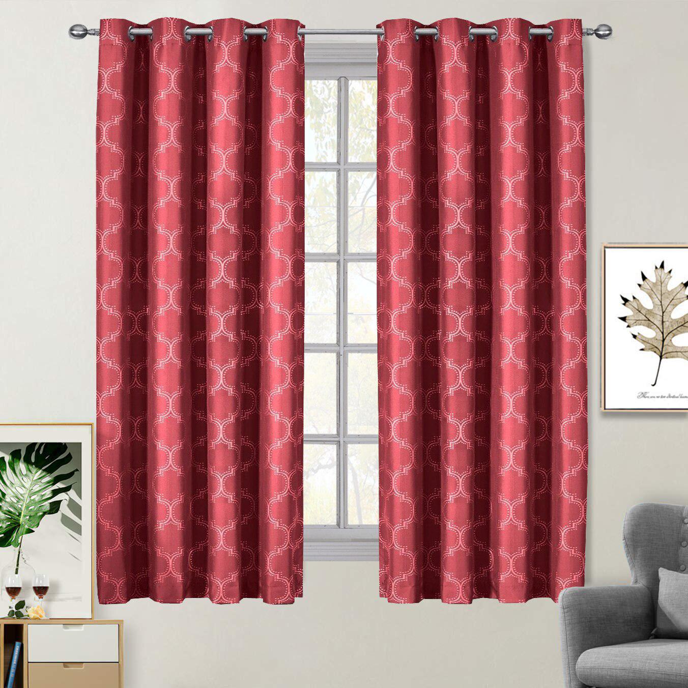 100% Blackout Curtain Panels Alana - Woven Jacquard Triple Pass Thermal Insulated (Set of 2 Panels) - Image 13