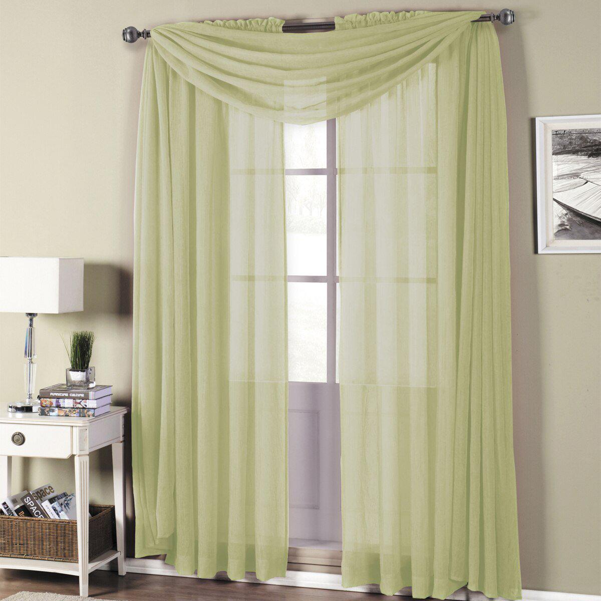 Abri Rod Pocket Crushed Sheer Curtain Panel (Single) - Image 14