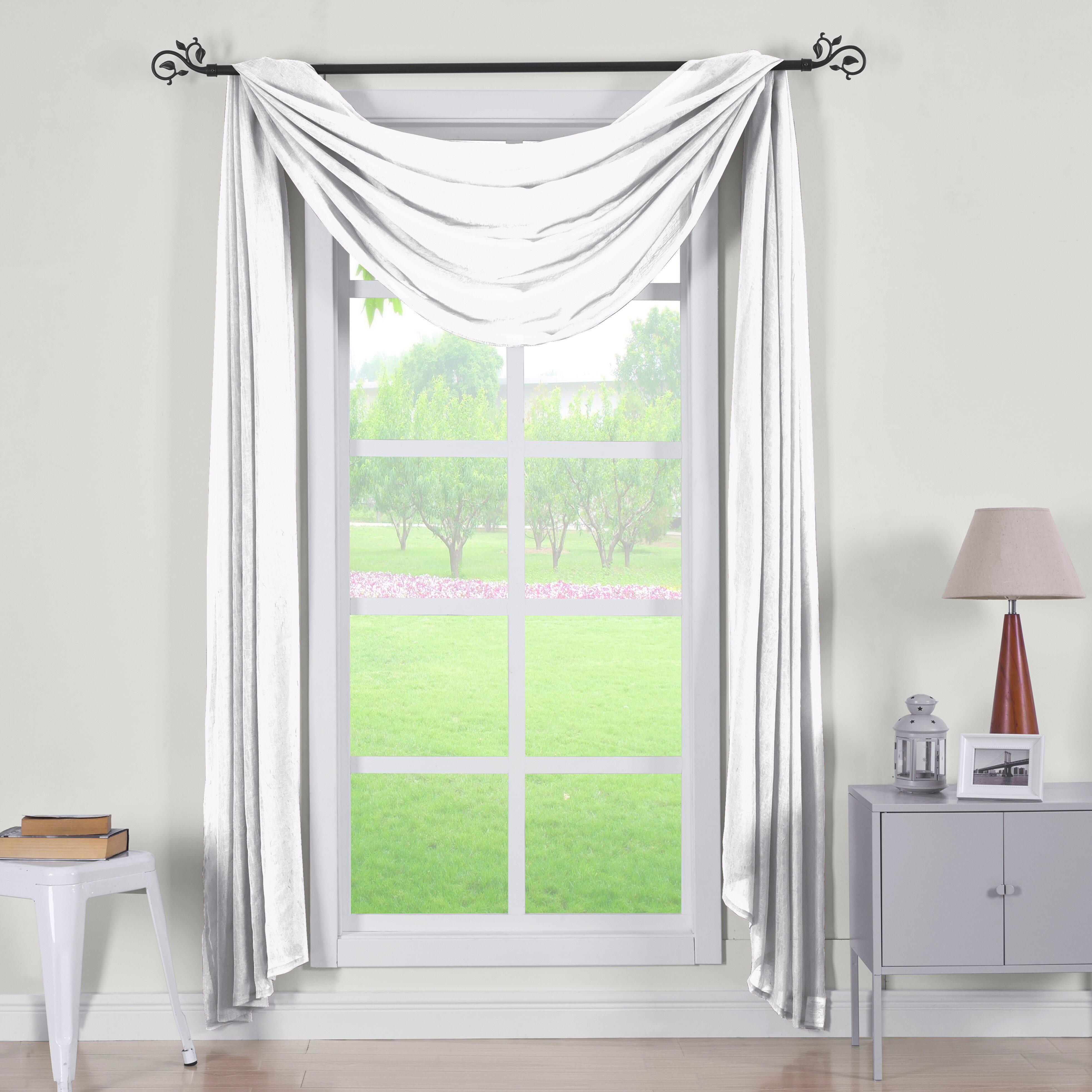Abri Rod Pocket Crushed Sheer Curtain Panel (Single) - Image 9