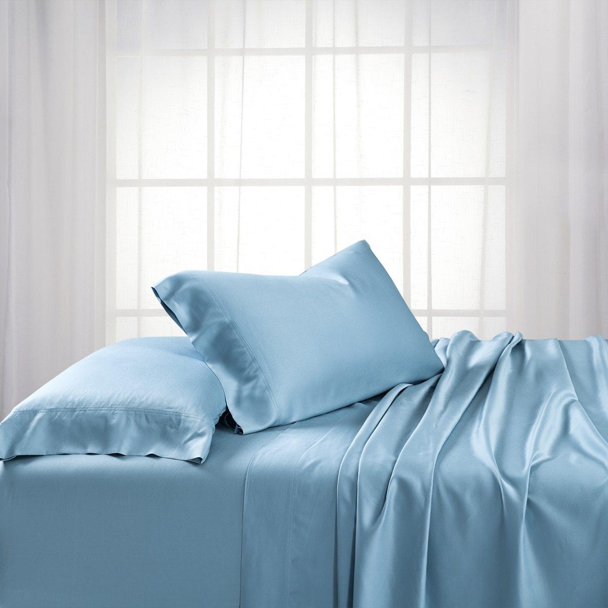 Top Split Flex King Sheet Set - Bamboo Cotton (Hybrid) - Image 12