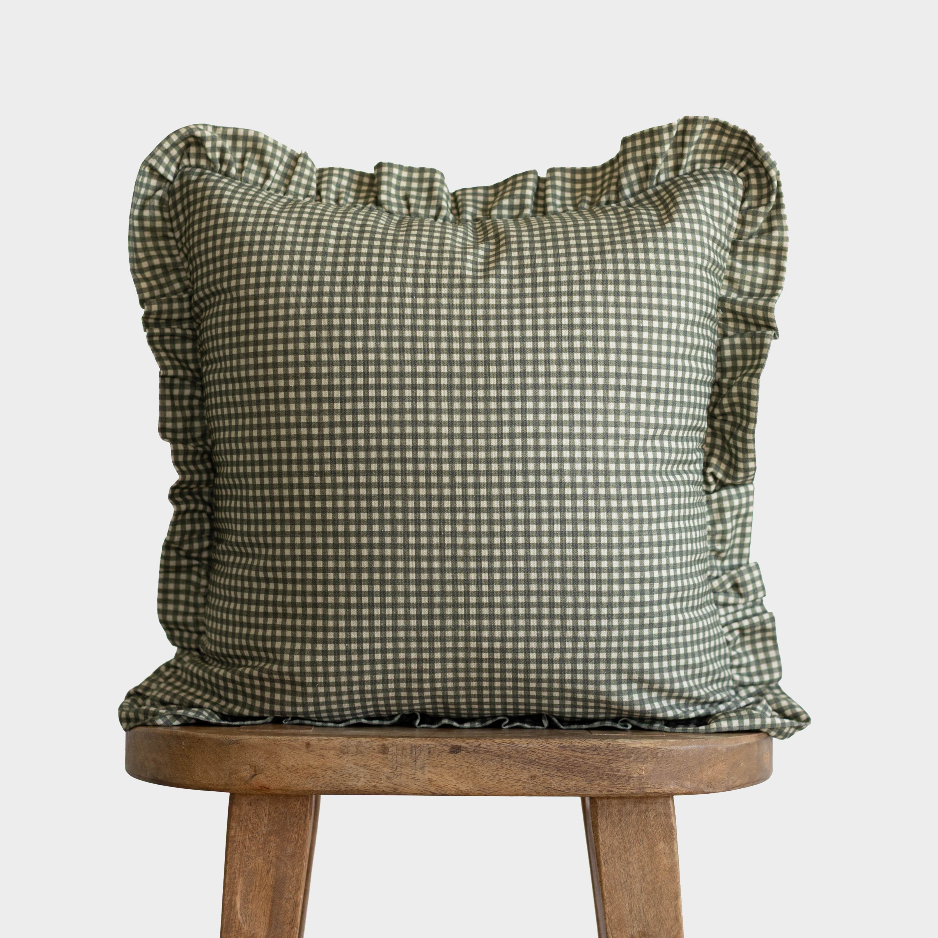 Green Mini Gingham Ruffle 18 | 22 | 26 - Image 14