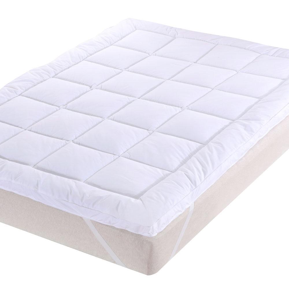 2 Inch Thick Abripedic™ Comfort Mattress Topper 100% Cotton Shell. White Alternative Down fill - Image 2