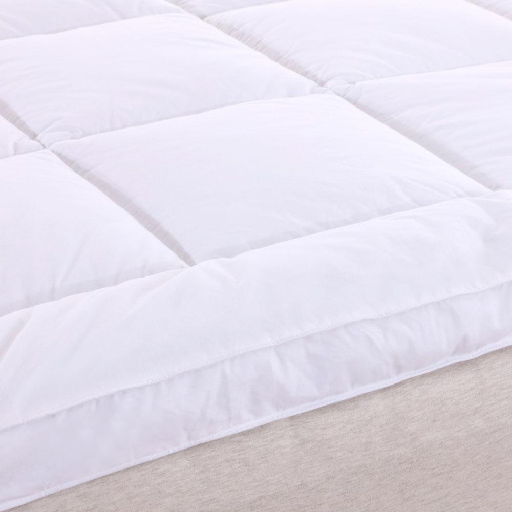 2 Inch Thick Abripedic™ Comfort Mattress Topper 100% Cotton Shell. White Alternative Down fill - Image 5