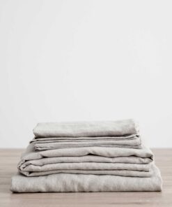 Linen Sheet Set with Pillowcases - Smoke Gray