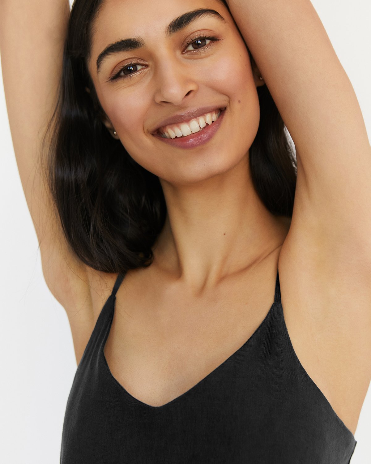 Charcoal 100% French Flax Linen Midi Dress - Image 4