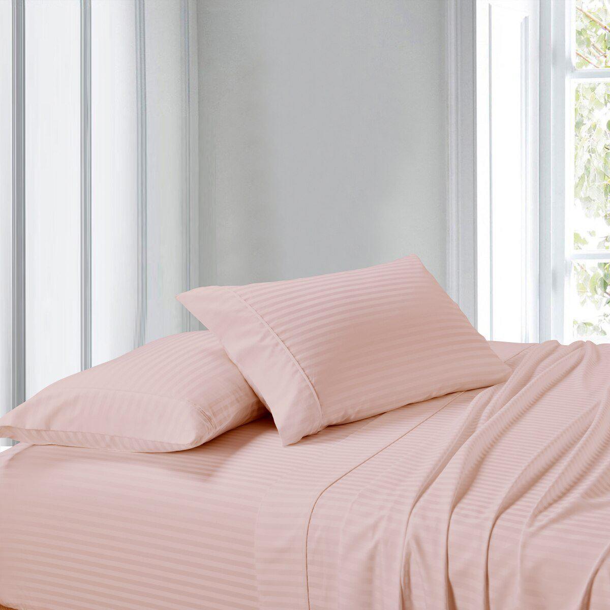100% Cotton Sheet Set - Striped 300 Thread Count - Image 9