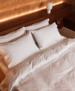 Crisp White Organic Cotton Percale Bedding Bundle