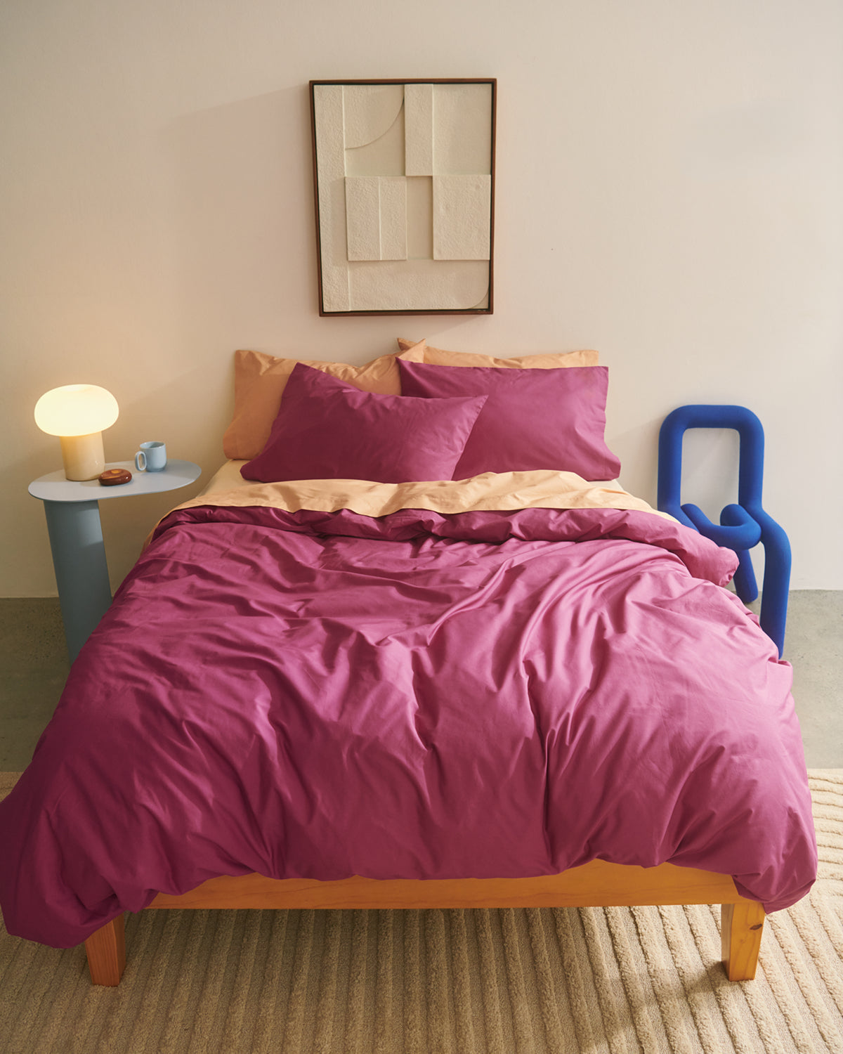 Butterscotch Organic Cotton Percale Flat Sheet - Image 5