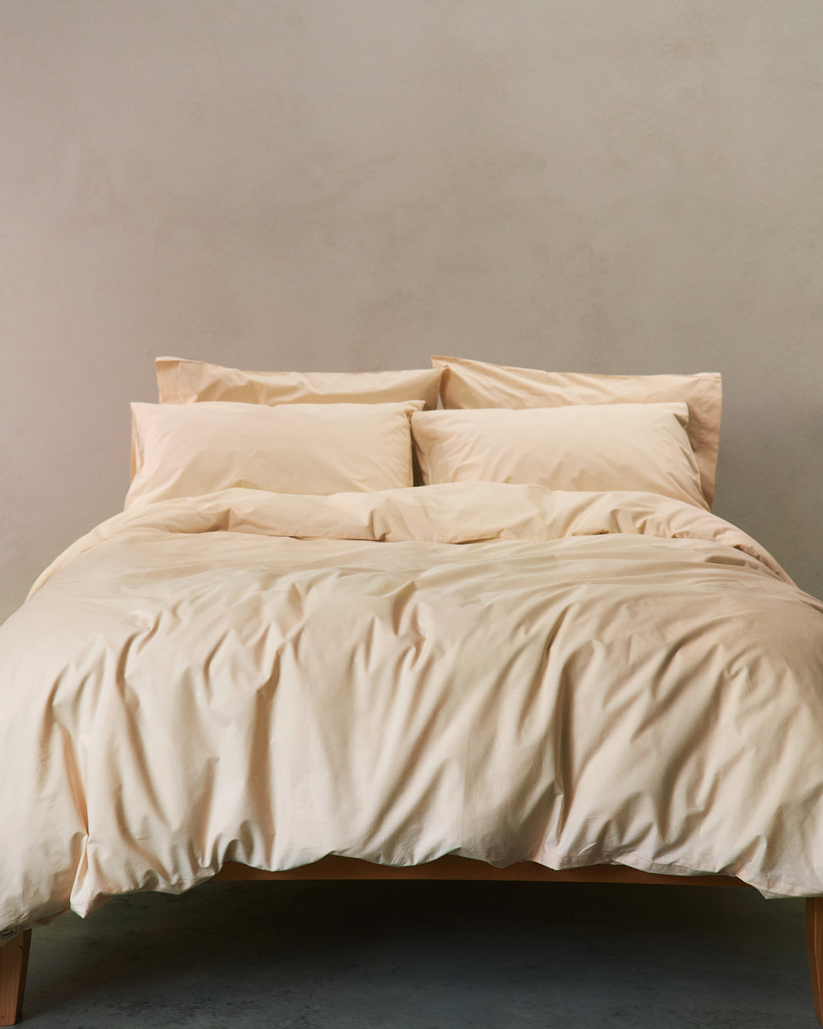 Vanilla Organic Cotton Percale Fitted Sheet - Image 6