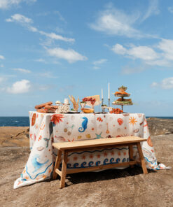 La Sirène 100% French Flax Linen Tablecloth