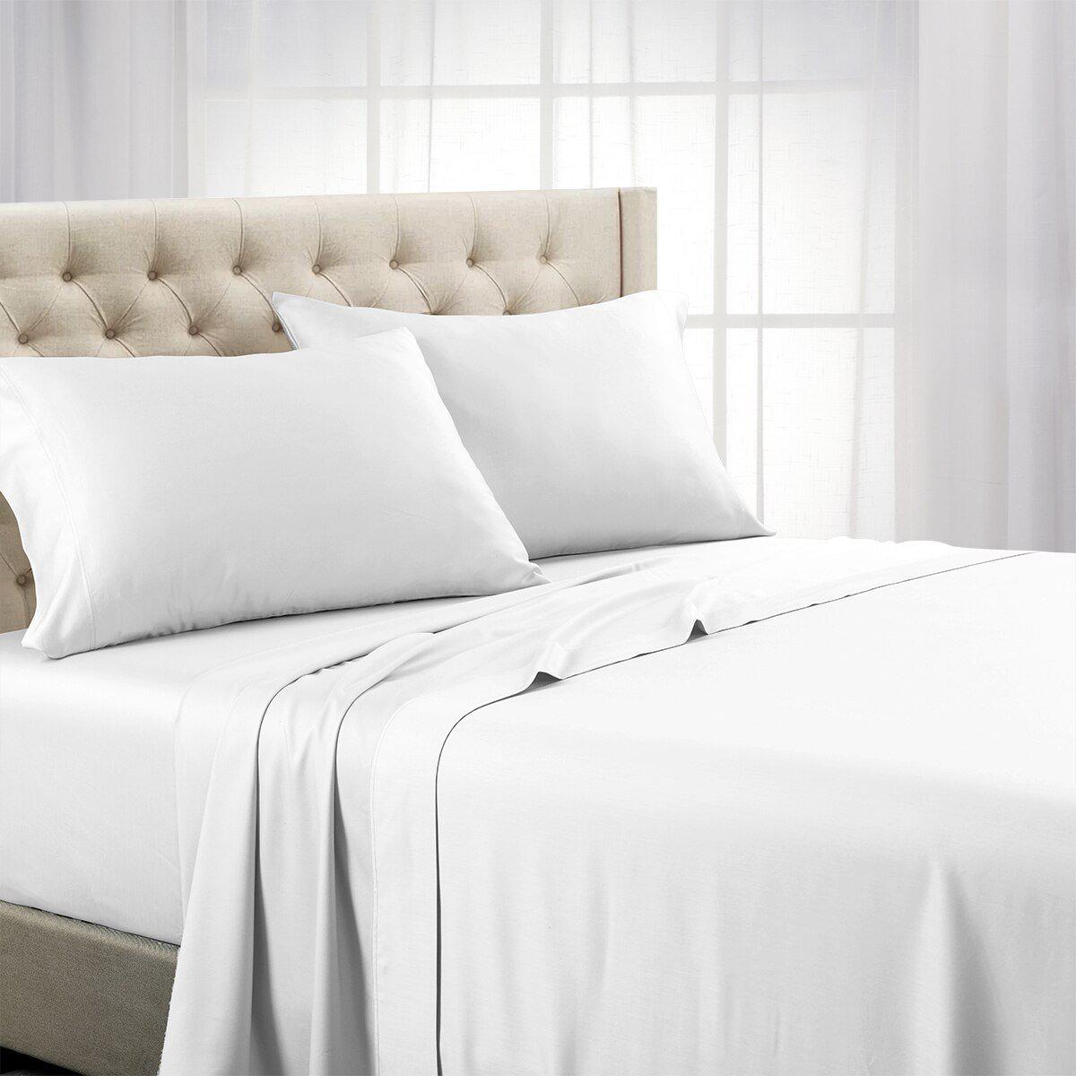 Split Top (Split Head) King Sheets 1000 Thread Count 100% Cotton Solid Sheet Sets - Image 13
