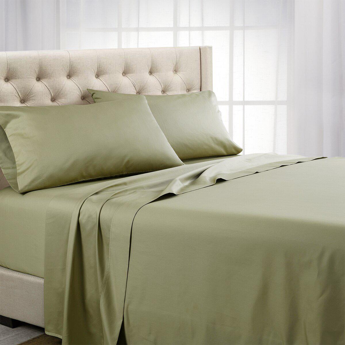 Split Top (Split Head) King Sheets 1000 Thread Count 100% Cotton Solid Sheet Sets - Image 16