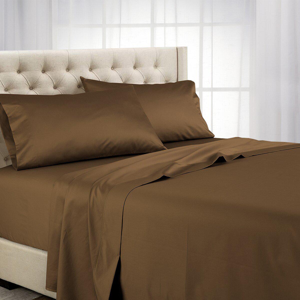 Split Top (Split Head) King Sheets 1000 Thread Count 100% Cotton Solid Sheet Sets - Image 14