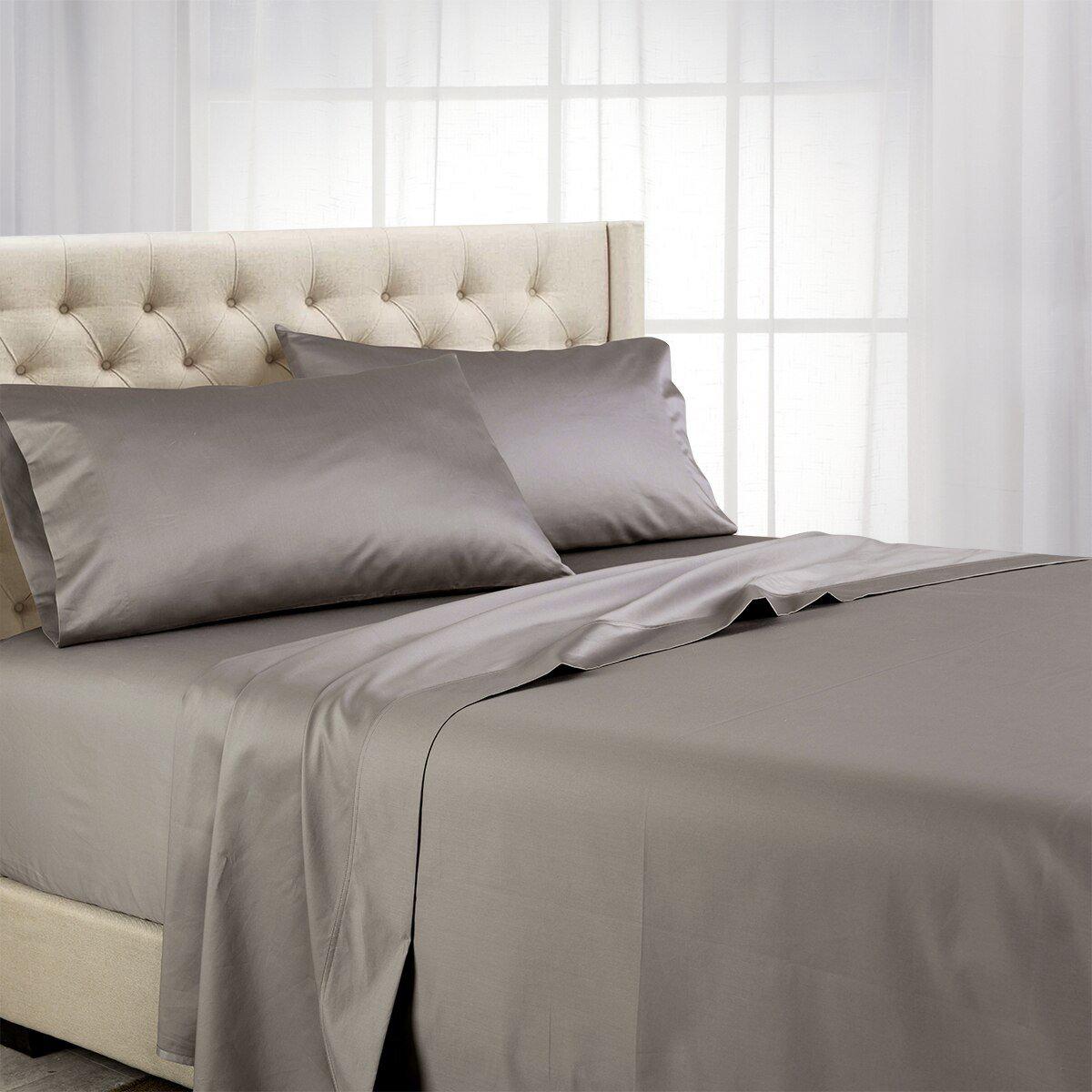 Split Top (Split Head) King Sheets 1000 Thread Count 100% Cotton Solid Sheet Sets - Image 7
