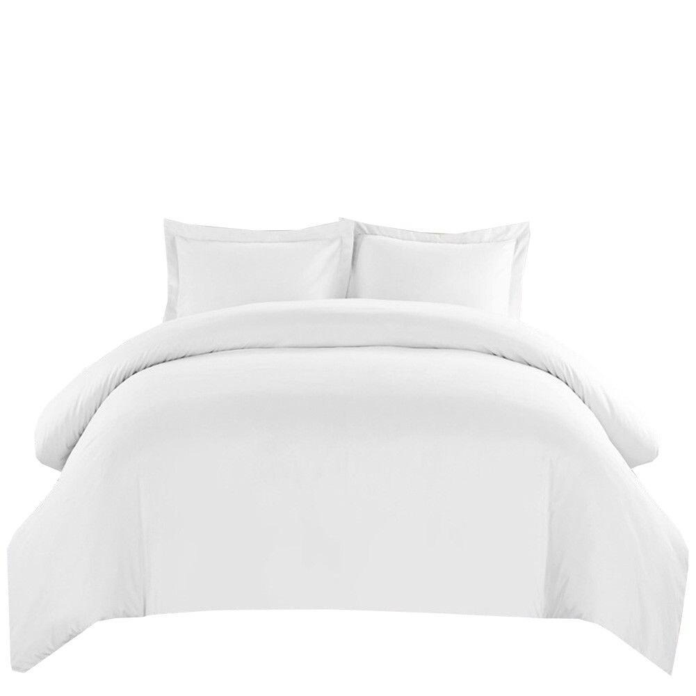 Wrinkle-Free Cotton Blend 600 Thread Count Duvet Cover Set. Full/Queen - Image 7