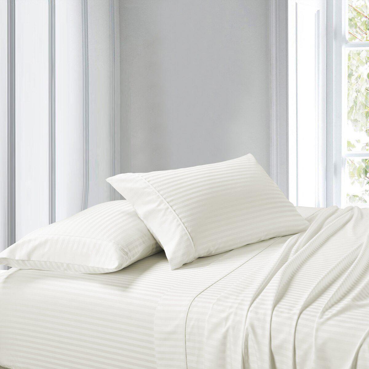 Attached Waterbed Sheet Set Stripe 300 Thread Count - Image 3