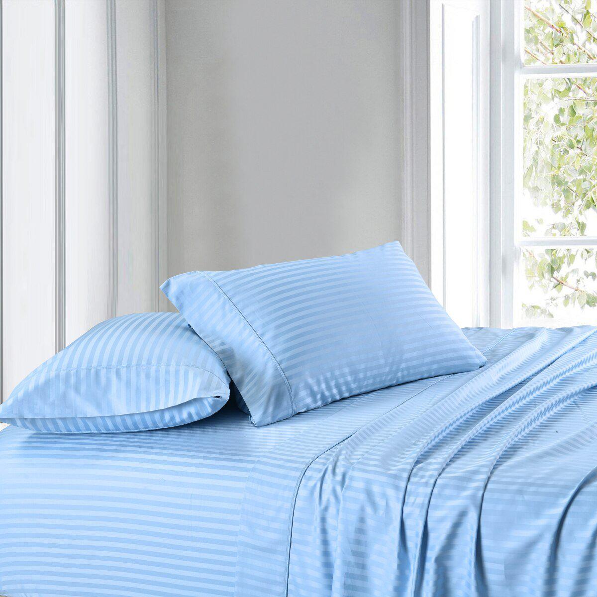 Attached Waterbed Sheet Set Stripe 300 Thread Count - Image 9