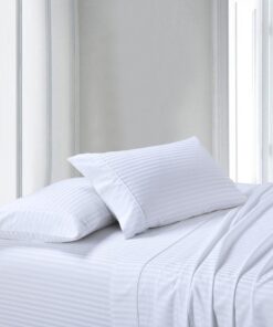 100% Cotton Sheet Set - Striped 300 Thread Count