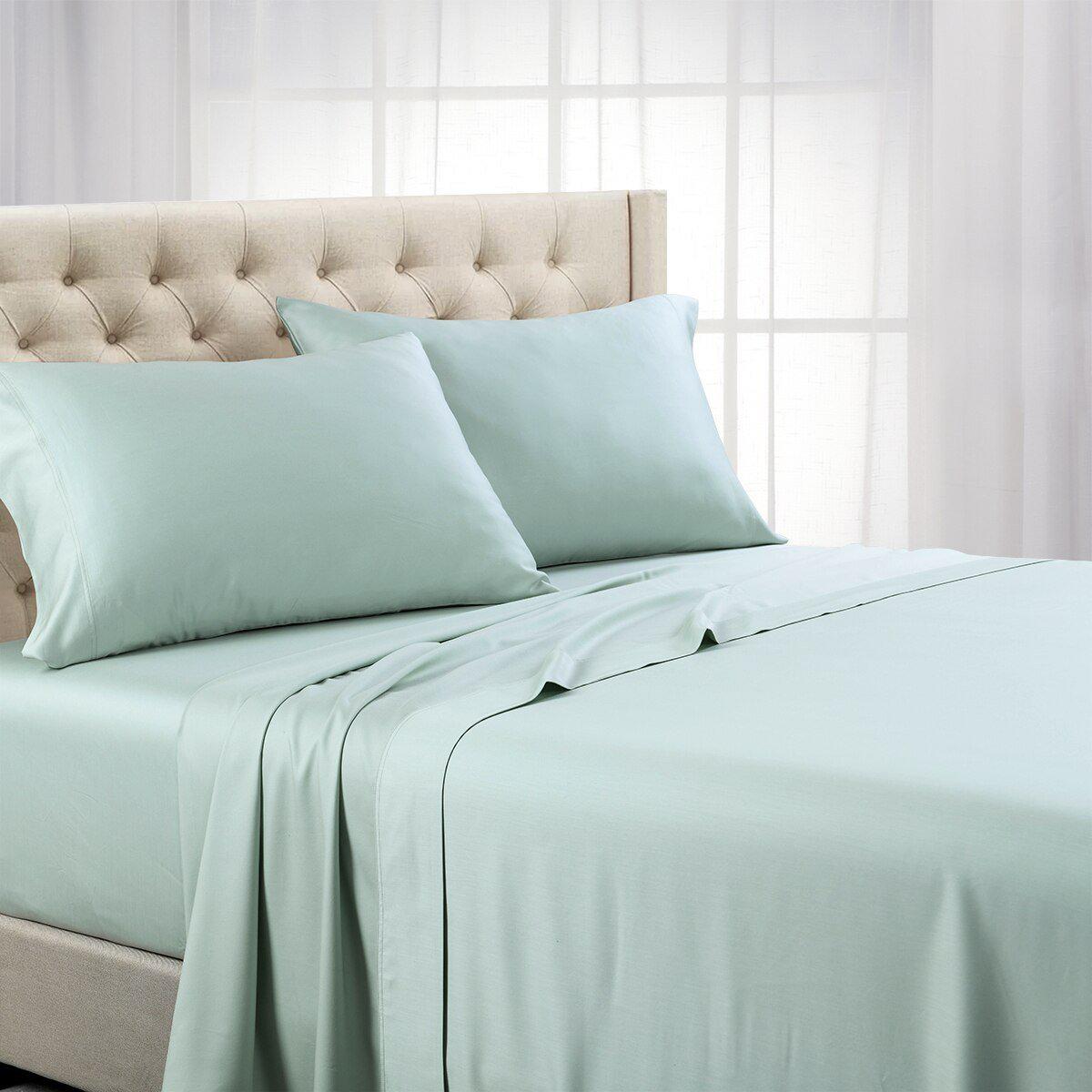 Split Top (Split Head) King Sheets 1000 Thread Count 100% Cotton Solid Sheet Sets - Image 10