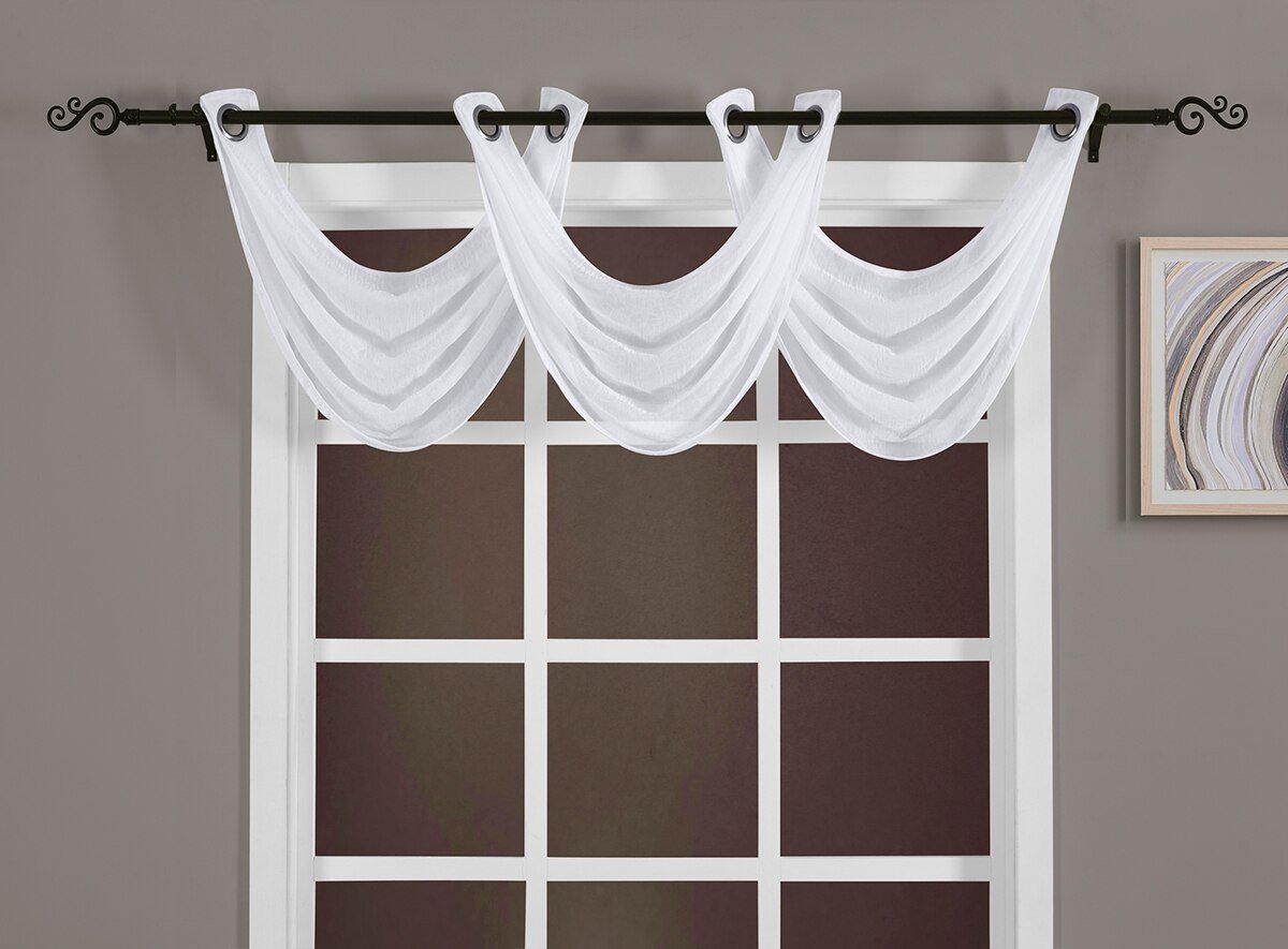 Abri Grommet Crushed Sheer Curtain Panel (Single) - Image 78