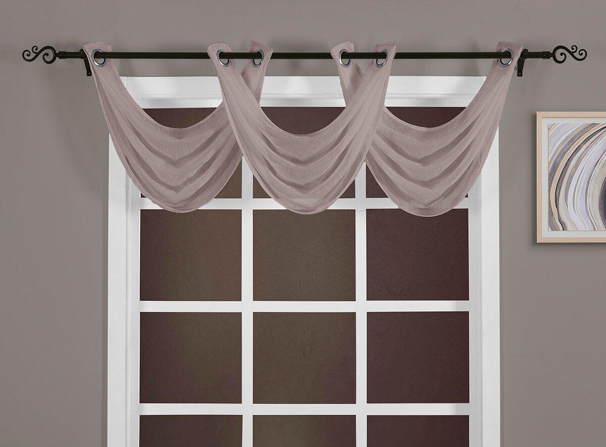 Abri Grommet Crushed Sheer Curtain Panel (Single) - Image 82