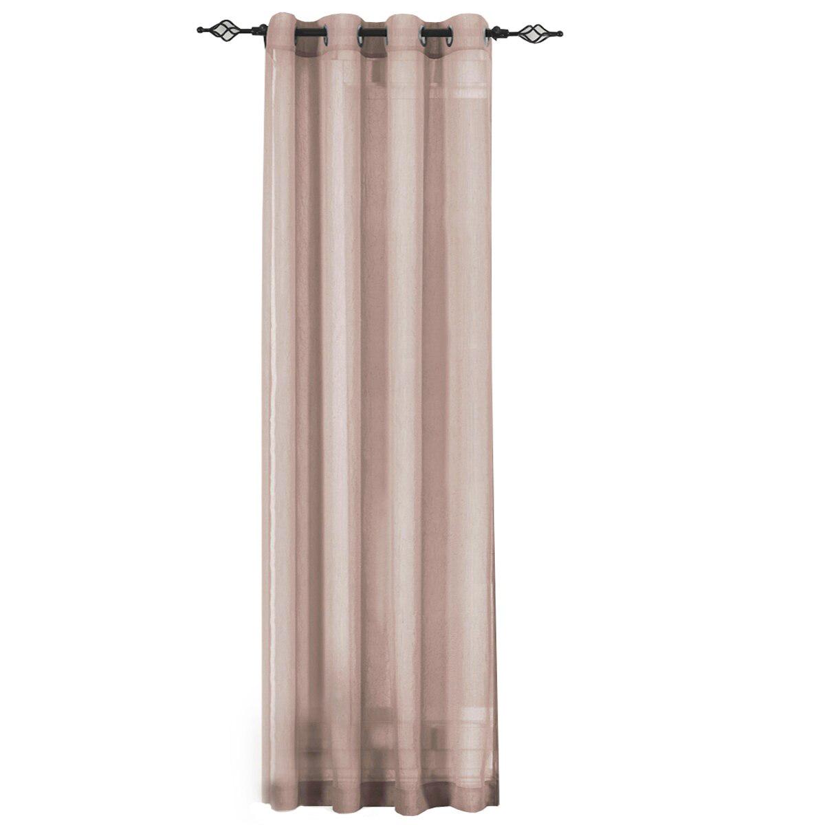 Abri Grommet Crushed Sheer Curtain Panel (Single) - Image 95