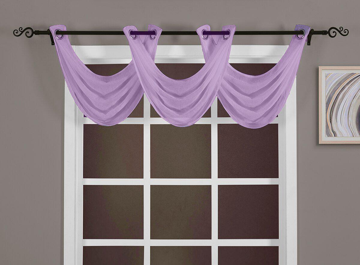 Abri Grommet Crushed Sheer Curtain Panel (Single) - Image 83