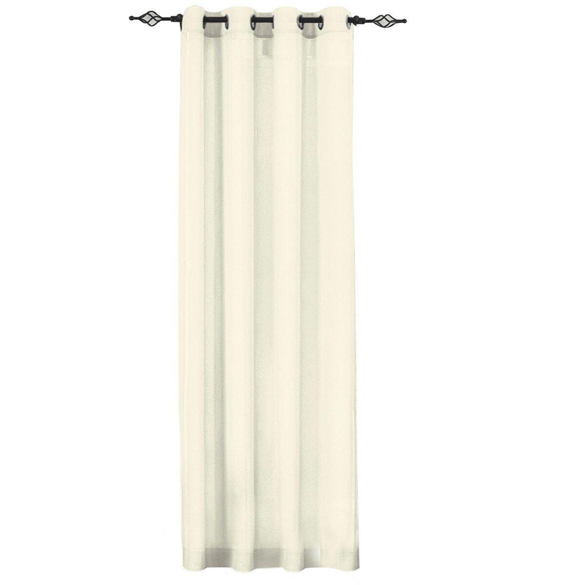 Abri Grommet Crushed Sheer Curtain Panel (Single) - Image 68